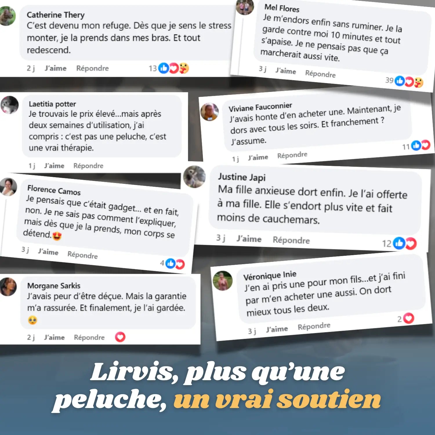 Lirvis-Peluche apaisante